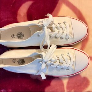 White Canvas Sneakers